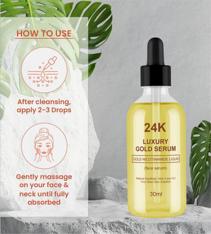 PREMIUM 24k Luxury gold serum pack of 2 (30 ml)