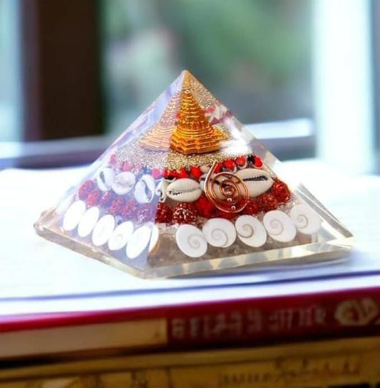 001 Crystal Wealth Gomati Chakra Shree Yantra Pyramid