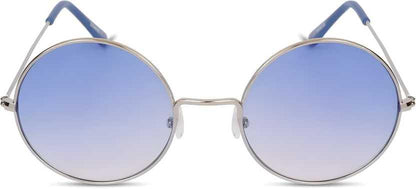 UV Protection Round Sunglasses (55 Blue)