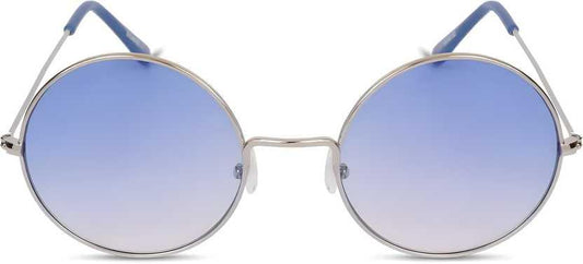 UV Protection Round Sunglasses (55 Blue)