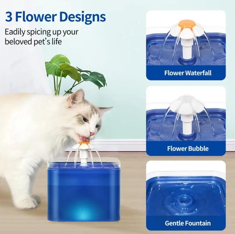 2L Small Pet Water Fountain for Kitten & Small Dogs