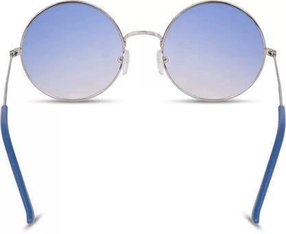 UV Protection Round Sunglasses (55 Blue)