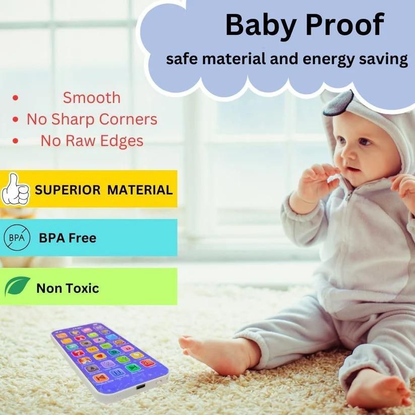 babyphone 28 Educational Modes, Musical Educational Device with Rechargeable Battery Math, Words, Animals & More for Kids Learning