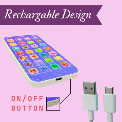 babyphone 28 Educational Modes, Musical Educational Device with Rechargeable Battery Math, Words, Animals & More for Kids Learning