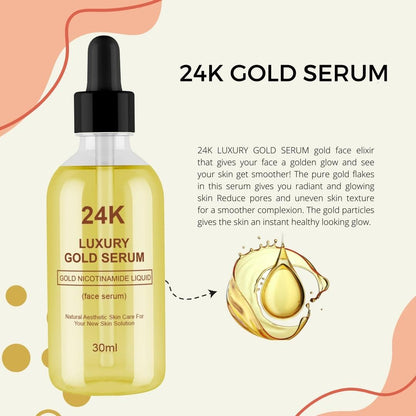 PREMIUM 24k Luxury gold serum pack of 2 (30 ml)