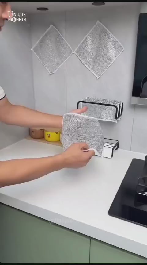 Multipurpose Wire Dishwashing Rags for Wet and Dry Pack of 10