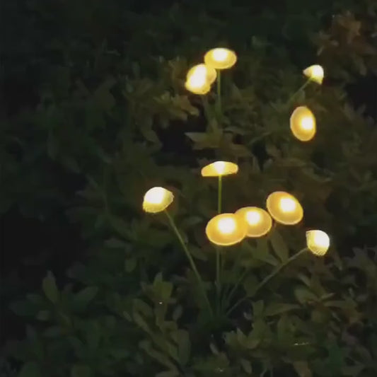 Solar LED Jellyfish Mushroom Lights for Garden -Outdoor Ground-Plug Lawn Lights